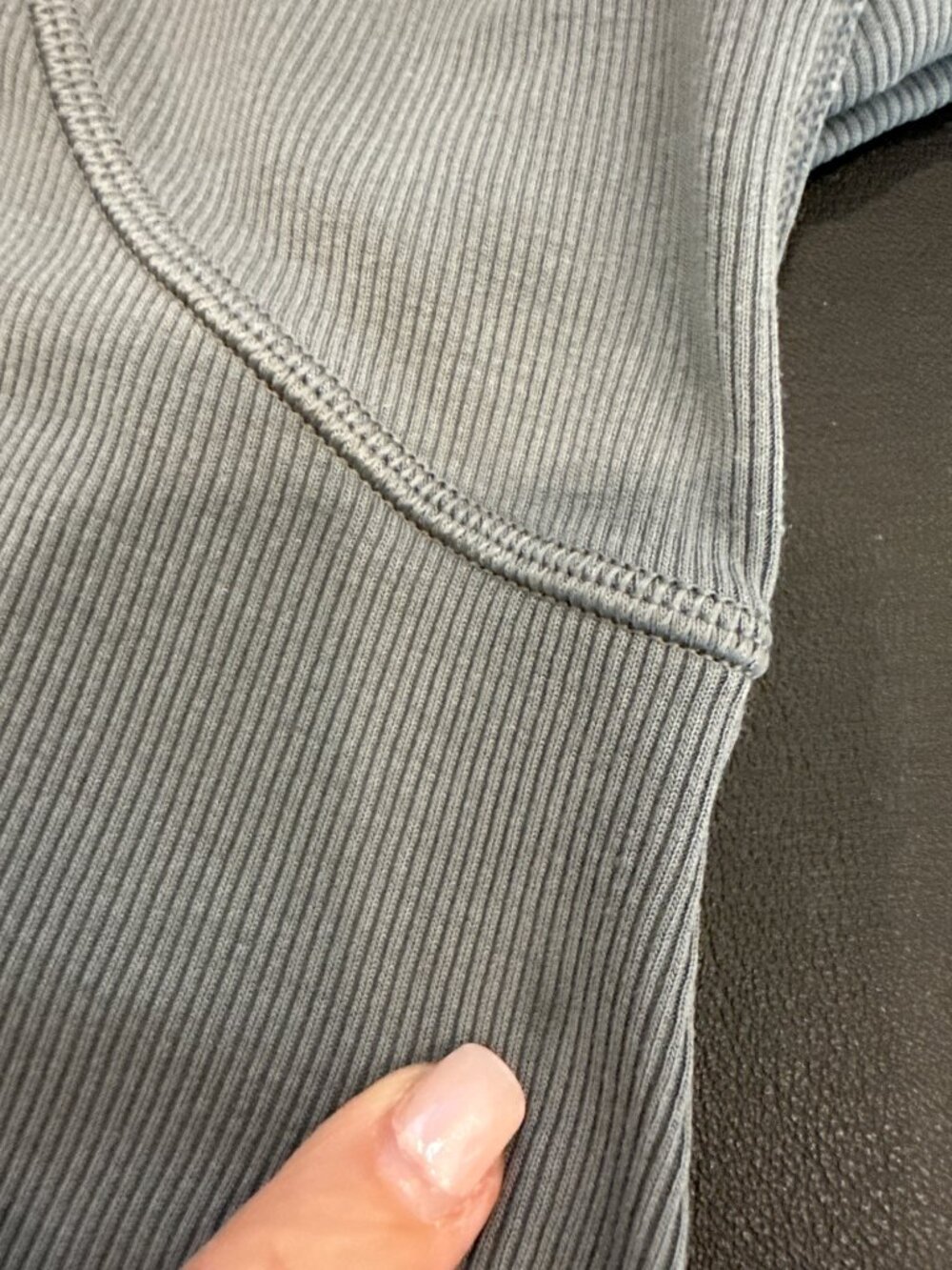 Lululemon Ribbed Modal Sleeveless Tank SLNSH Collection Grey size 6 - Picture 8 of 9